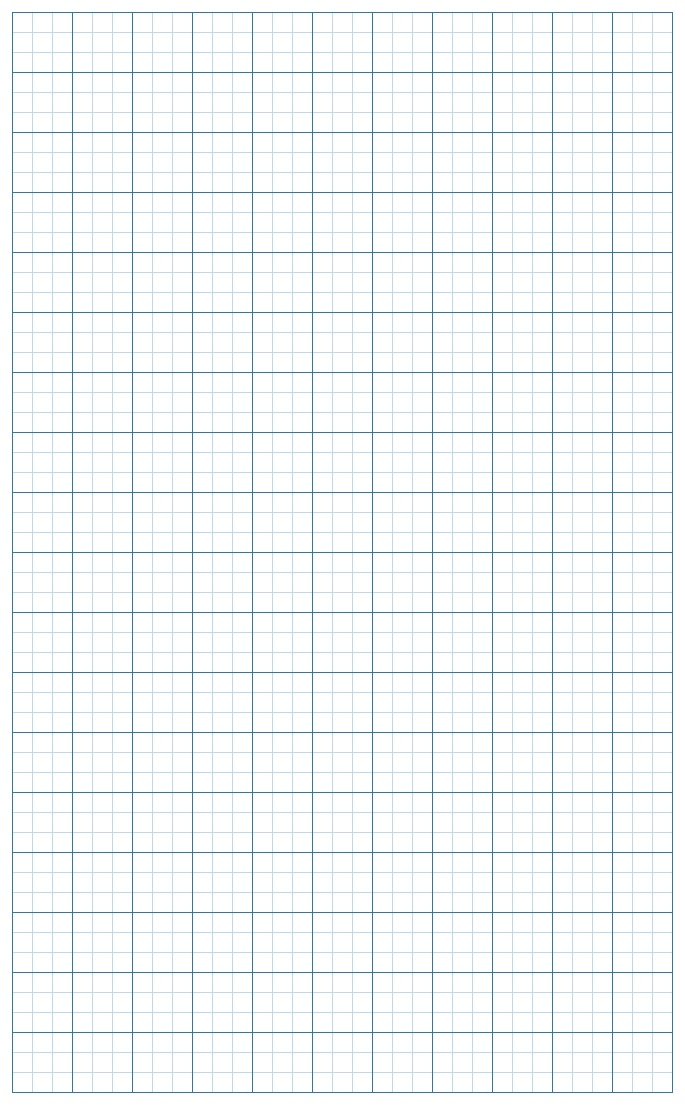 Graph Paper Light Blue Lines with border