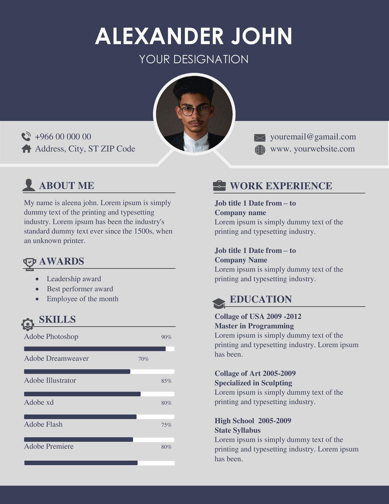 Blank Resume Template Microsoft Word