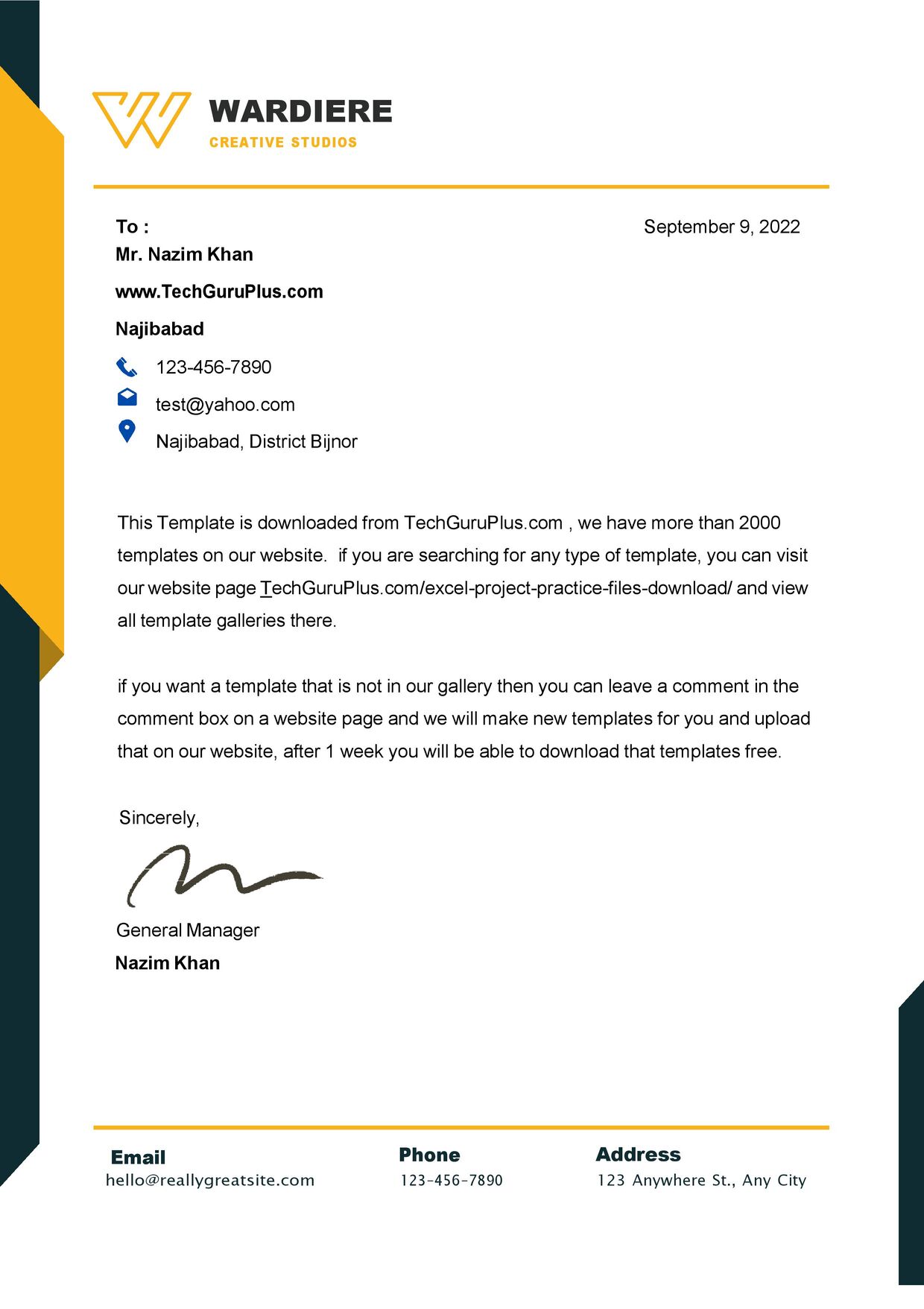 Letterhead Examples Business Letter Database Letter T - vrogue.co