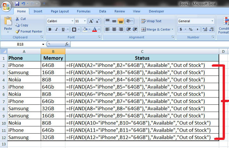 If Else Statement In Excel