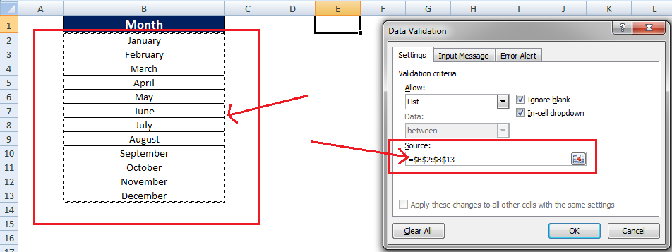 how to create a drop down list in excel 2010