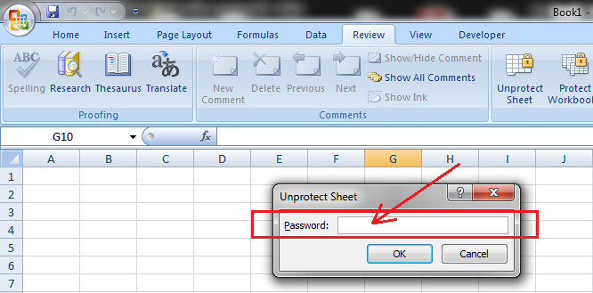 How to Protect excel sheet
