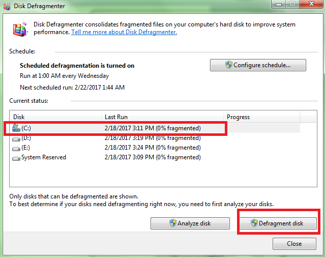disk defragment to increase laptop speed faster 1