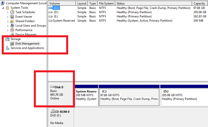 how to check hard disk of laptop