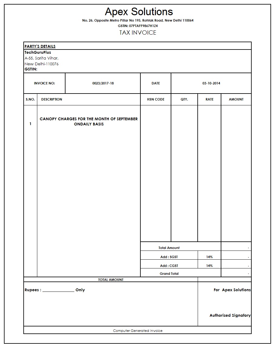 Free Invoice Template Excel | Word | Professional Bill Format in Excel #3