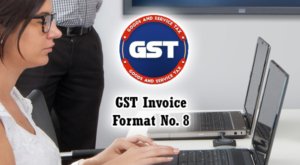 GST Invoice Format in Excel, Word, PDF and JPEG (Format No. 8)