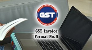 GST Invoice Format in Excel, Word, PDF and JPEG (Format No. 9)