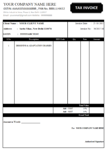 GST Invoice Format in Excel & Word | PDF | JPEG #1