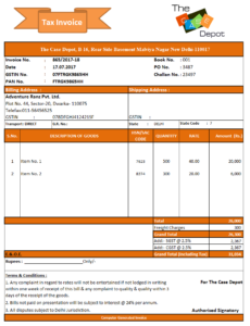 New Invoice Format in Excel .xls file Download