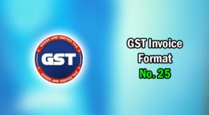 GST Invoice Format in Excel, Word (Format No. 25) .xls, .doc file
