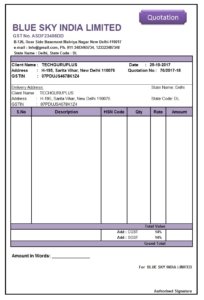 [Excel] Quotation Format in Excel FREE Templates Download (.xls)