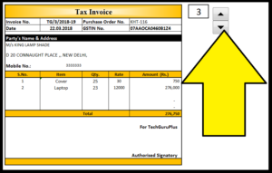 Advance Excel, Making of “Stunning Invoice” with Spin Button (Hindi)