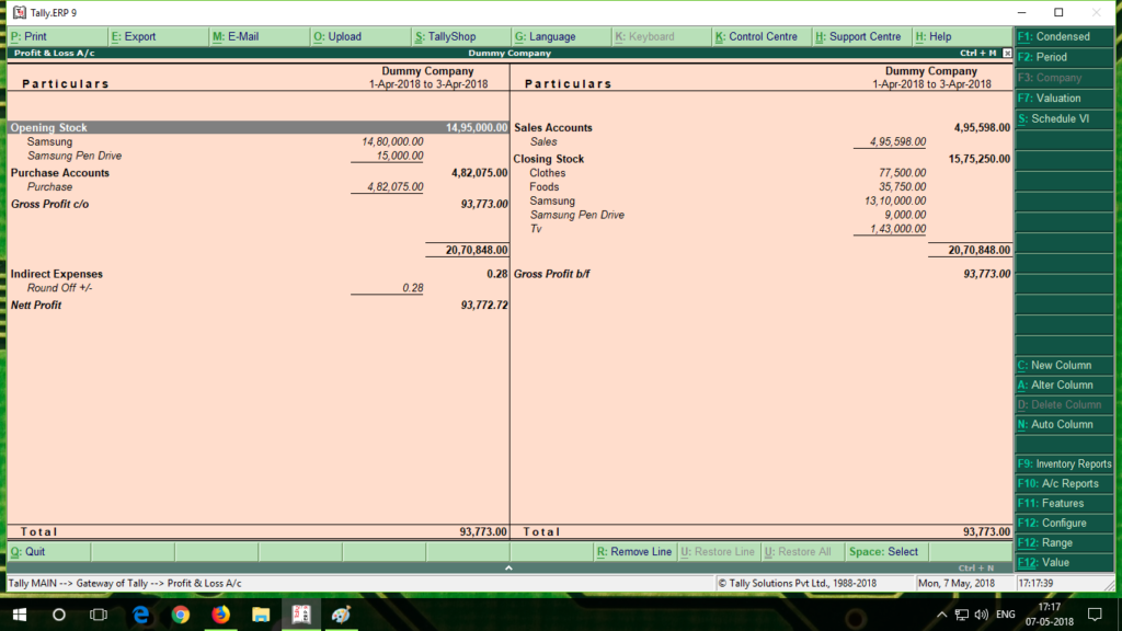 Detailed Balance Sheet and P&L TDL for Tally ERP 9