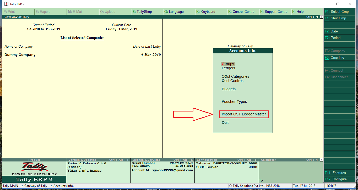 How To Create Gst Ledger In Tally Prime