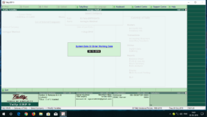 System Date and Working Date TDL for Tally ERP 9