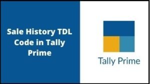 Sales History TDL code in Tally Prime