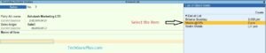 Sales History TDL code in Tally Prime