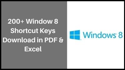 desktop computer windows 8 shortcuts