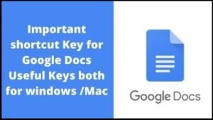 300+ Google Docs Shortcut Key for windows / Mac Download in PDF & Excel File