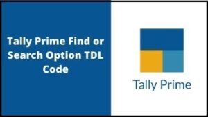 Search Box TDL file in Tally Prime