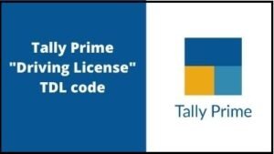 Driving License Number in Tally Prime tdl Code