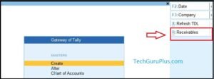 Tally Prime Bill Receivable TDL Code