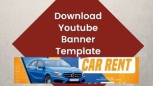 Youtube Banner Template | Car Rent Design YouTube Channel Art