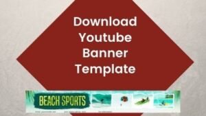 YouTube Banner Template | Beach Sport Design YouTube Channel Art