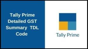 Tally Prime Get Detailed Summary With One Click TDL Code