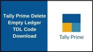 Tally Prime Delete Empty Ledger TDL Code Download