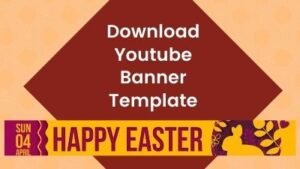 YouTube Banner Template | Easter Design YouTube Channel Art