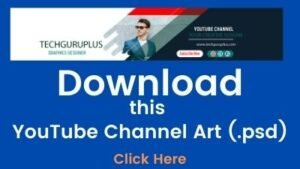 Professional YouTube Channel Art Design Download in PSD
