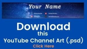 YouTube Channel Art New Design Free Download in PSD