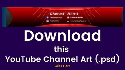 YouTube Channel Art download in PSD Photoshop