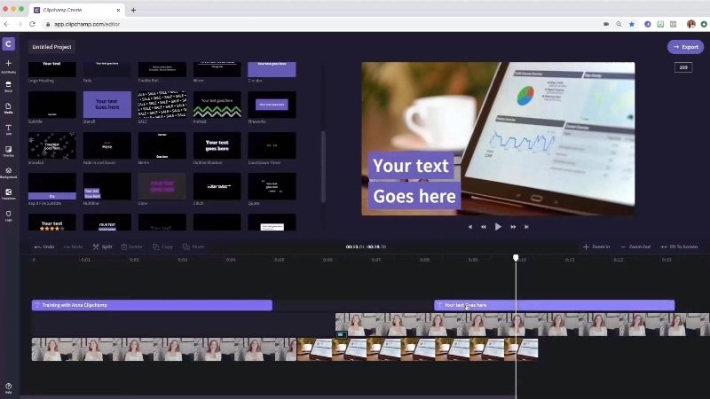 video editing with Clipchamp