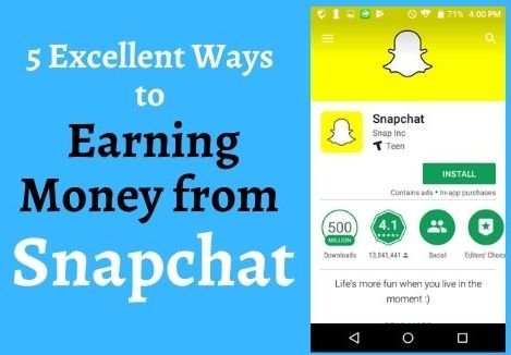 5 Excellent Ways to Earning Money from Snapchat