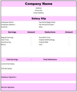 Automatic Salary Slip Generator Using Excel Format | Pay Slip Format Excel