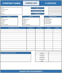 Proforma Invoice Mail Format | Download Proforma Invoice In Excel