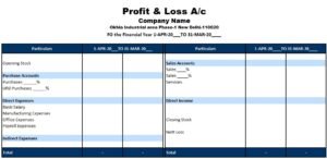 Profit & Loss Template -Free Monthly & Annual P&L Template Xls