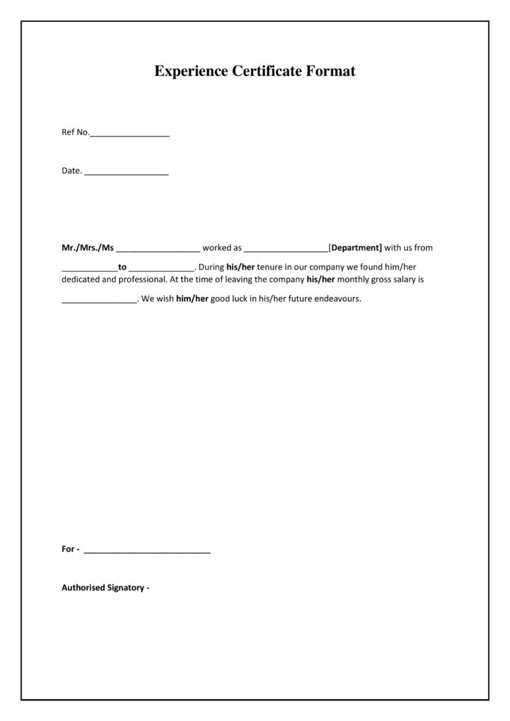 Experience Letter Format Word Free Download Design Talk Experience Letter Format Word Free Download Design Talk