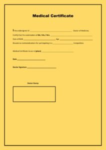 Filled Medical Certificate Sample in Word & PDF Format