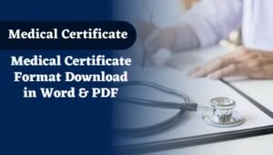 (Download) 10+ Medical Certificate Format in Word & PDF