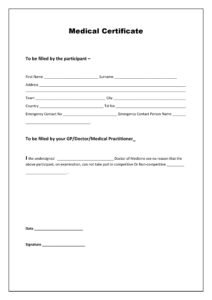 Medical Certificate Samples in PDF-MS Word