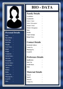 Create & Download Marriage Bio-data for boys and girls