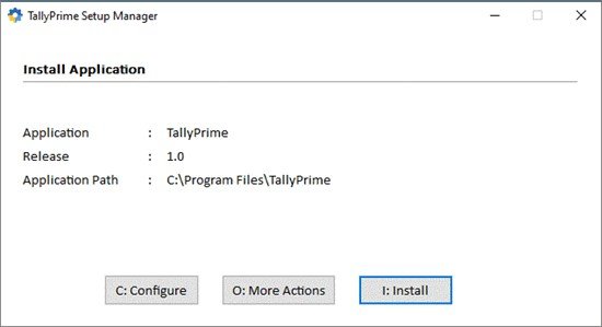 Download and Install Tally Prime