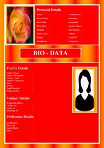 How to make perfect Bio-data For Marriage