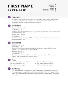 Best Resume Templates for Job Seekers (Free Download) Word-PDF