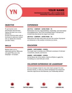 Free Resume Templates for Jobs (Free Download) Word-PDF