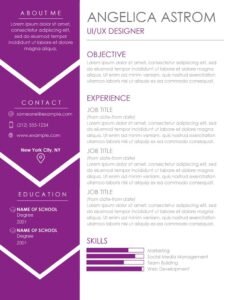 Professional Resume Templates & Free Template to Use Word-PDF