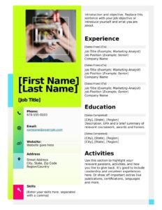 Resume Templates for Jobs [Edit & Download] Word-PDF